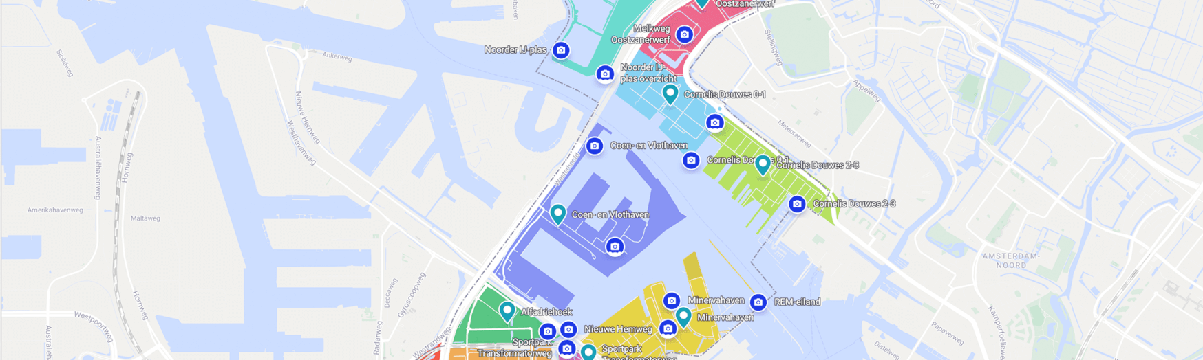 Port city of Amsterdam